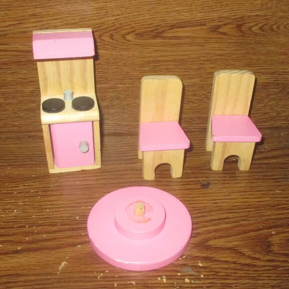 KidKraft Dollhouse Furniture 3 piece set of Kitchen / Dining Room Furniture - Picture 2 of 8